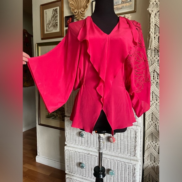 Anthropologie silk top - Picture 3 of 7